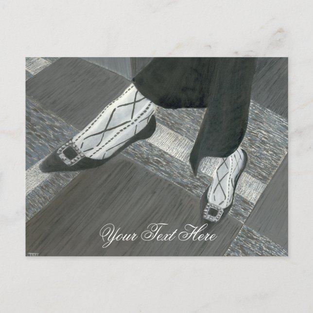 Sapatos de entrevista cartão postal (Frente)