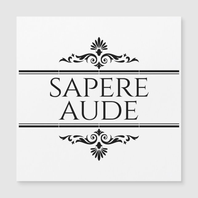 Sapere Aude (Frente)