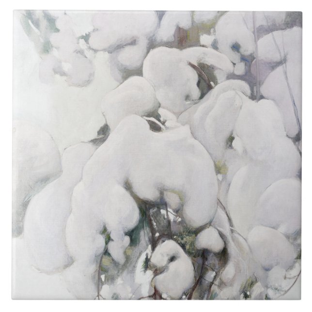 Saplings (por Pekka Halonen) de pinheiro coberto p (Frente)