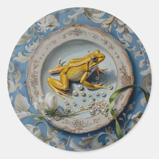 Sapo - Adesivos redondos para artigos de papelaria (Frente)