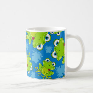 Sapo bonito caneca de café modelada