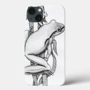 Sapo castanho na grama - Arte por Skye Ryan-Evans