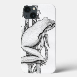 Sapo castanho na grama - Arte por Skye Ryan-Evans