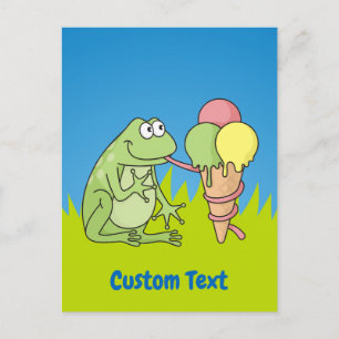 Sapo com cartão postal Icecream