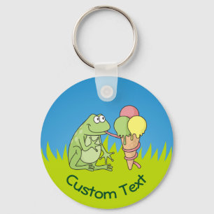 Sapo com Icecream no Grass Chaveiro