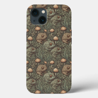 Sapo Cottagecore e caixa iPhone / iPad do Mushroom
