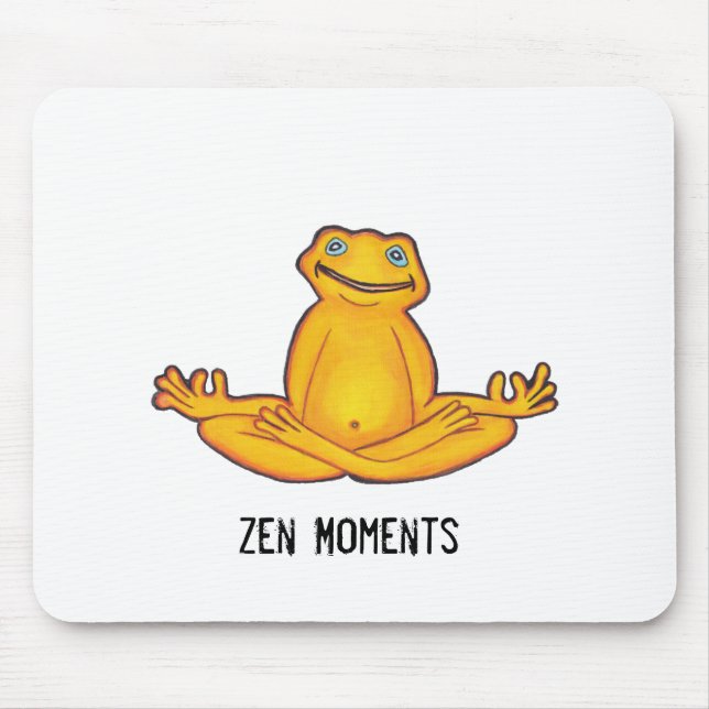 Sapo da ioga - momentos Mousepad do zen (Frente)