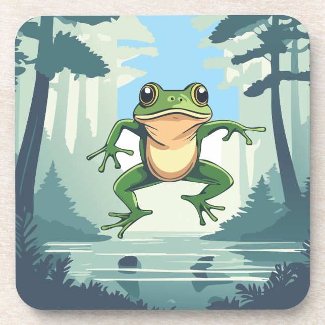 Sapo De Bons Tempos Em Uma Porta copos De Pântano (Frente)