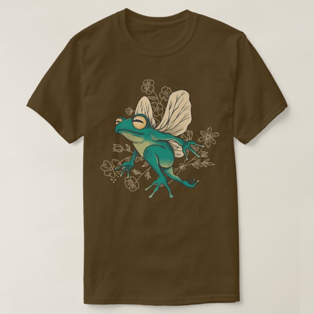 Sapo De Fada Com Camisa T De Asas (Frente do Design)