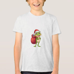 Sapo de Natal Fofo com Sacola de Presente - Sapo d