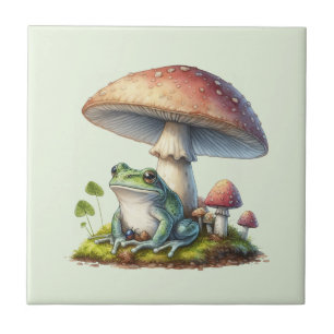 Sapo Debaixo de um Cogumelo Natureza Fofa