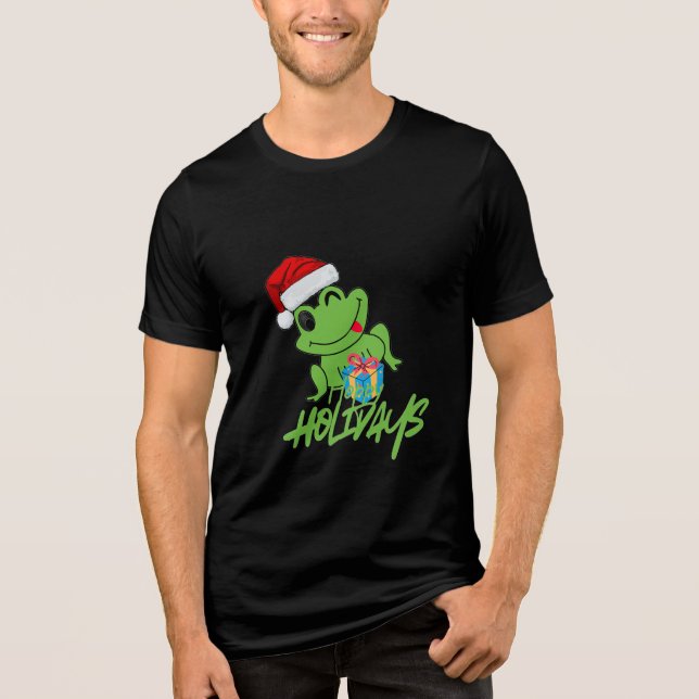 Sapo do Papai Noel Fofo | Natal “Férias Alegres” E (Frente)