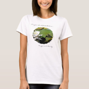 Sapo E Lótus - Camisa Inspiracional De Cotação