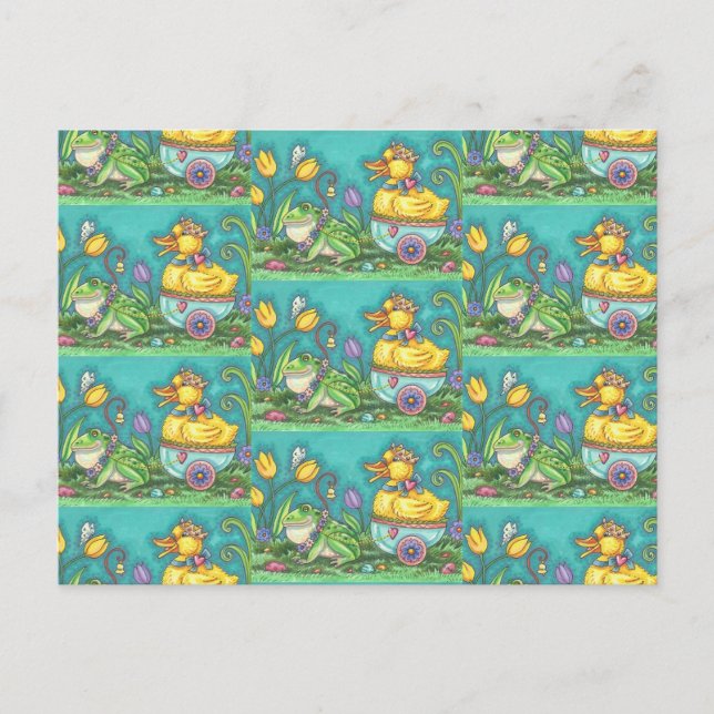 SAPO E ROYAL. CARTÃO POSTAL DE PÁSCOA WHIMSICAL (Frente)