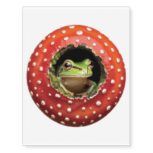 Sapo Fofo no Cogumelo – Sapo Whimsical Cottagecore