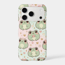 Sapo Kawaii Fofo Corações Rosa & Flores de Margari