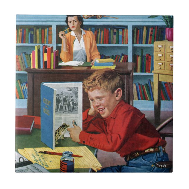 Sapo na Biblioteca (Frente)