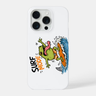 Sapo no modo surf engraçado Sapo bobo de verão