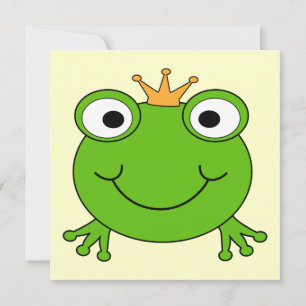 Sapo Príncipe. Sapo sorridente com uma Coroa.