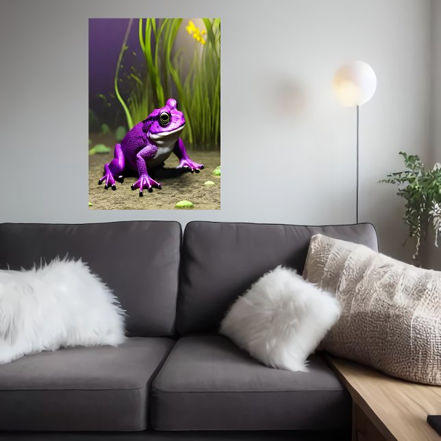 sapo Roxo legal | AI Art Poster (Criador carregado)