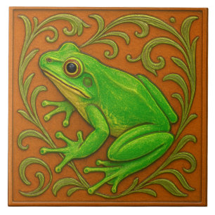 Sapo Verde Americano - Azulejo cerâmico