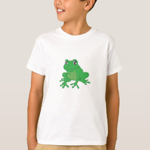 Sapo verde de uma camisa para crianças