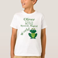 Sapo verde para camiseta Mystical Magical World Bo