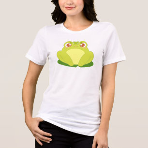 Sapo Verde Sentado Na Folha
