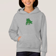 Sapo Verde sobre Pullover Hoodie