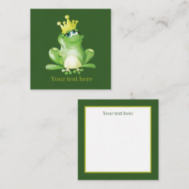 sapos bonitos adicionam cartão de nota de sentimen