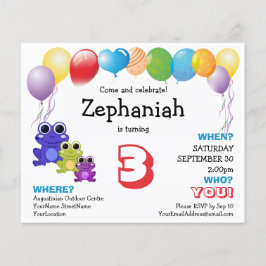 Sapos Bonitos Balões Crianças Qualquer Idade Anive