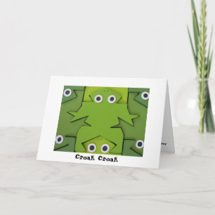 Sapos, cartão de aniversário Croak Croak Croak