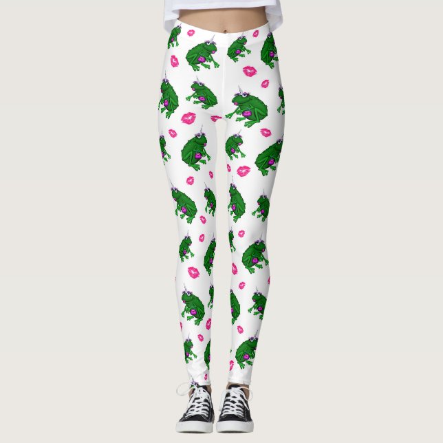 Sapos E Beijos Senhoras Leggings (Frente)