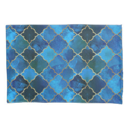 Sapphire Gemstone e Dourado padrão do Azulejo marr