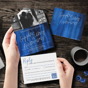 Sapphire Wedding 45ª opção de código QR de foto RS