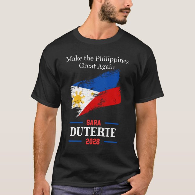 Sara Duterte 2028 Camisa Anti Corrupção Protesto (Frente)