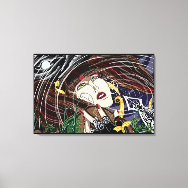 Sara Rosa no Pond Stretered Canvas Prints (Frente)