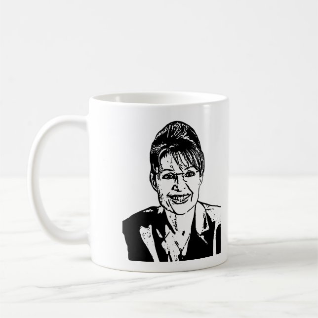 Sarah Palin - caneca de WTF (Esquerda)