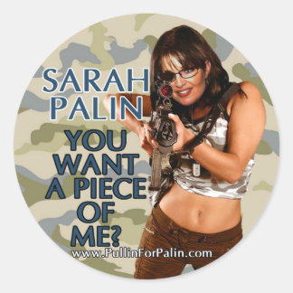 Sarah Palin - Quer Um Pedaço Meu? Adesivos