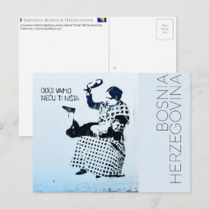 Sarajevo, Bósnia e Herzegovina Cartão Postal de Vi