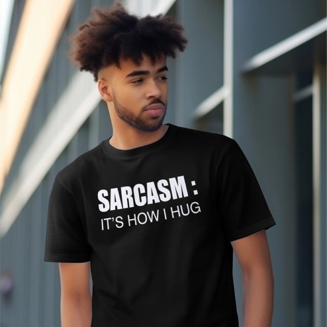 SARCASM, Camisetas engraçadas. Camisa Meme. Sarcás (Criador carregado)