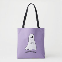 Sarcastic Ghost Tote Bag – Você Nunca Me Vê