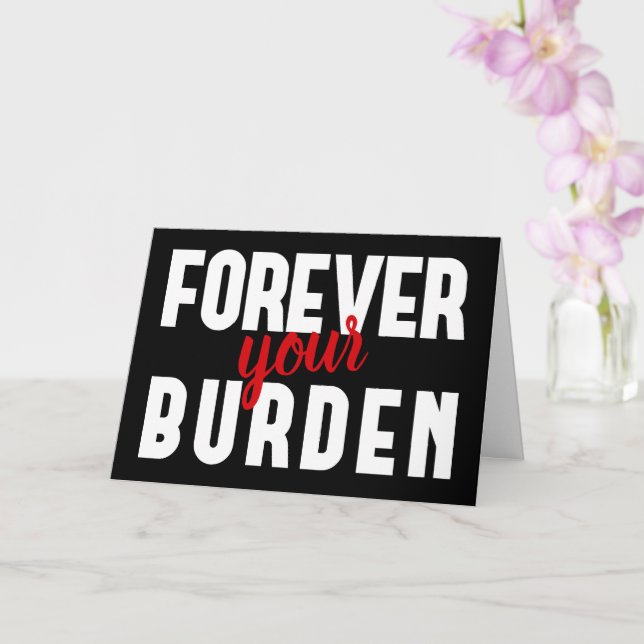 Sarcástico Seu Fardo Cartão de São Valentim (Orquídea)