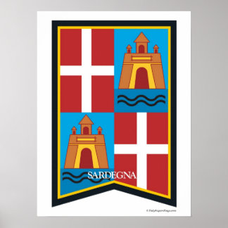 Sardegna Sardenha Itália Poster