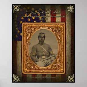 Sargento americano Poster da cavalaria de Afrcan