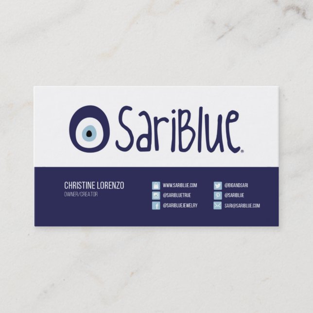 SariBlue | CARTÃO DE VISITA 2 (Frente)