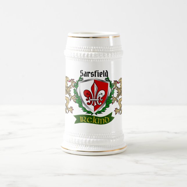Sarsfield Irish Shield Beer Caneca de cerveja (Centro)