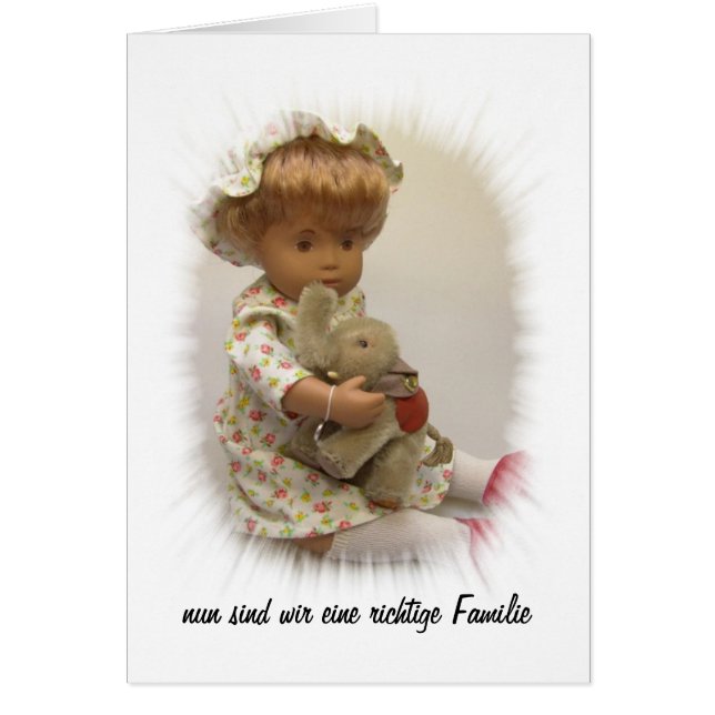 Sasha bebé denúncia de nascimento cartão (Frente)