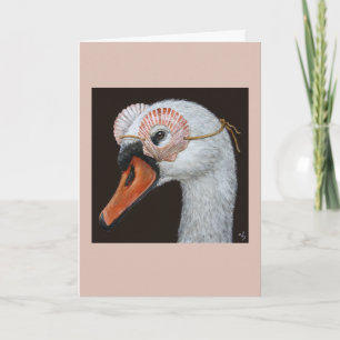 Saskia, o cartão cisne