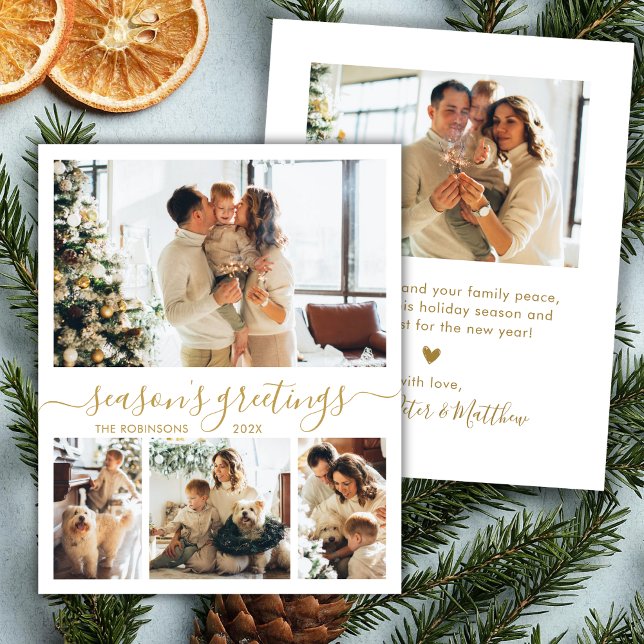 Sasons Saudações Script 4 Foto de Cartão de Natal (Criador carregado)